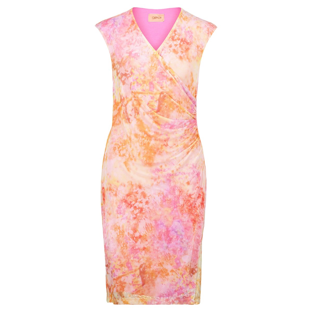 Robe casual sans manches orange/pink, CARTOON