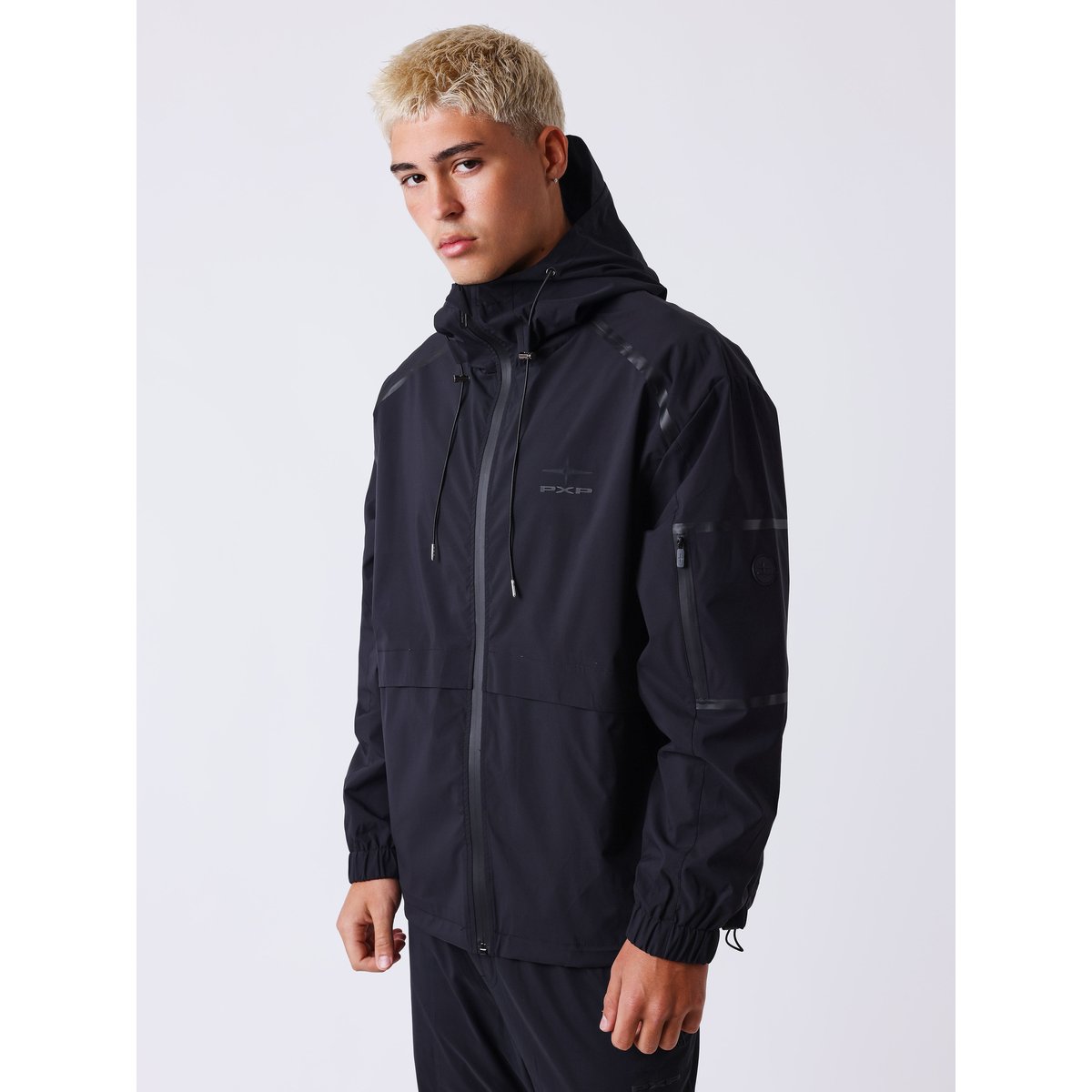 Veste technique à capuche Motion noir, PROJECT X
