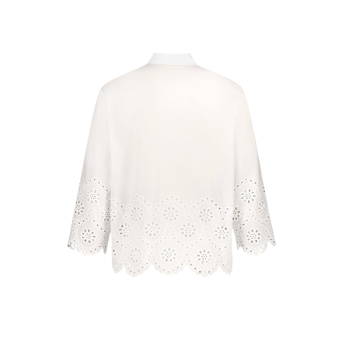 Chemisier en dentelle à bords fantaisie blanc, BETTY BARCLAY