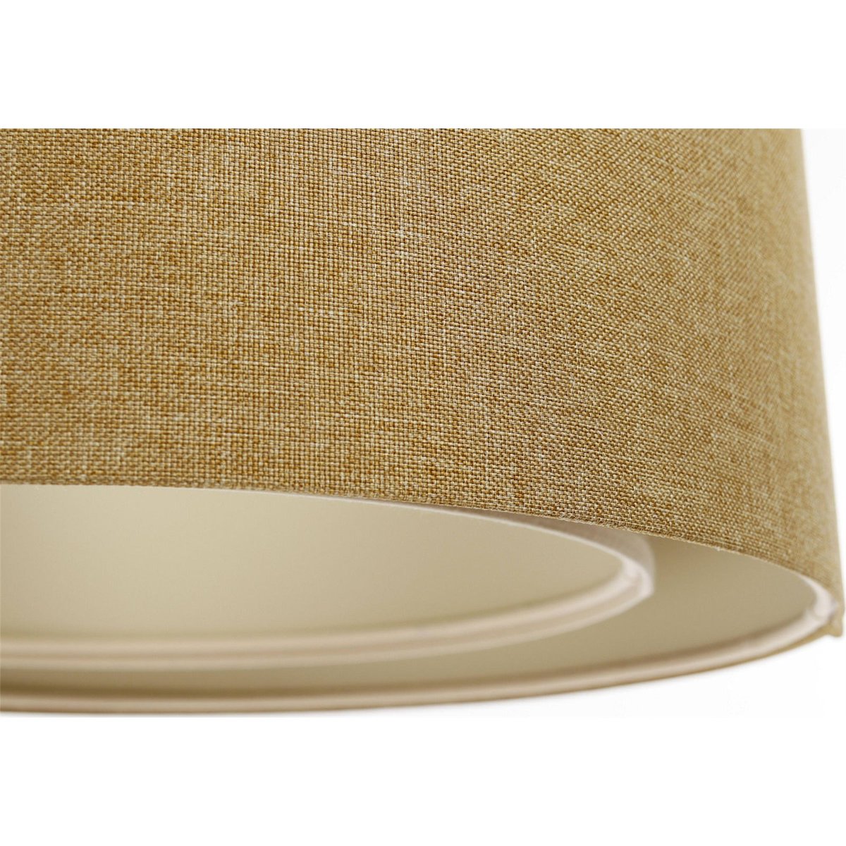 Suspension ronde en tissu Boho Elegant beige sable et crème doux, BPS KONCEPT