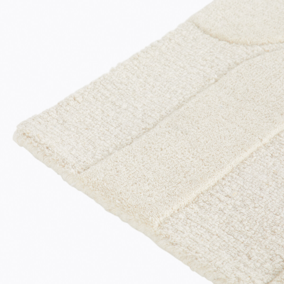 Melko 100% Wool Graphic Print Rug ecru , LA REDOUTE INTERIEURS