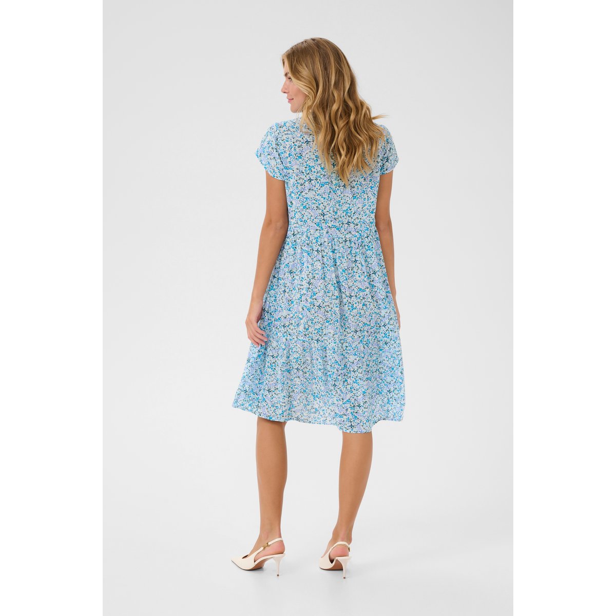 Robe bleu blue petite flowers, KAFFE
