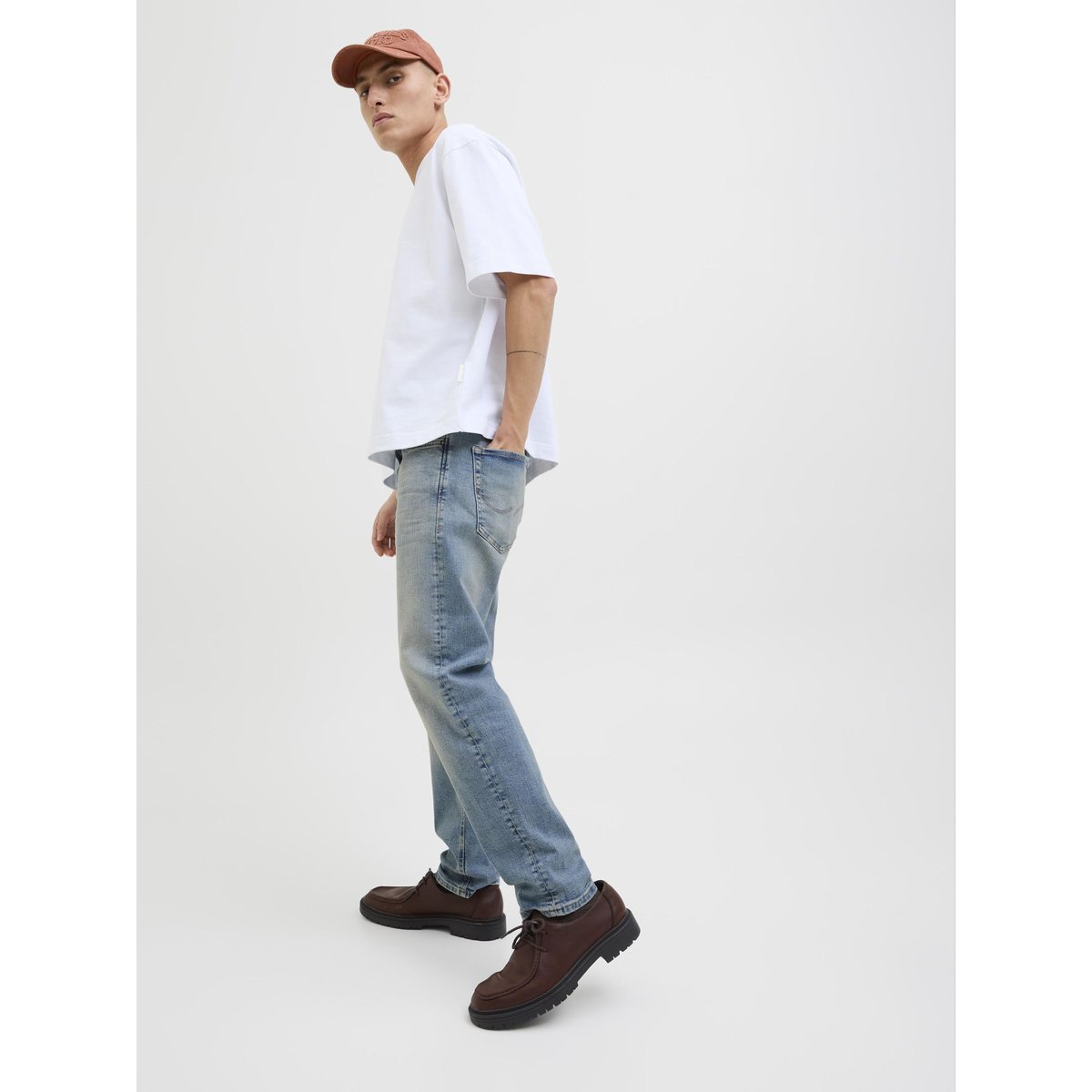 Jean Coupe Tapered blue denim, JACK & JONES