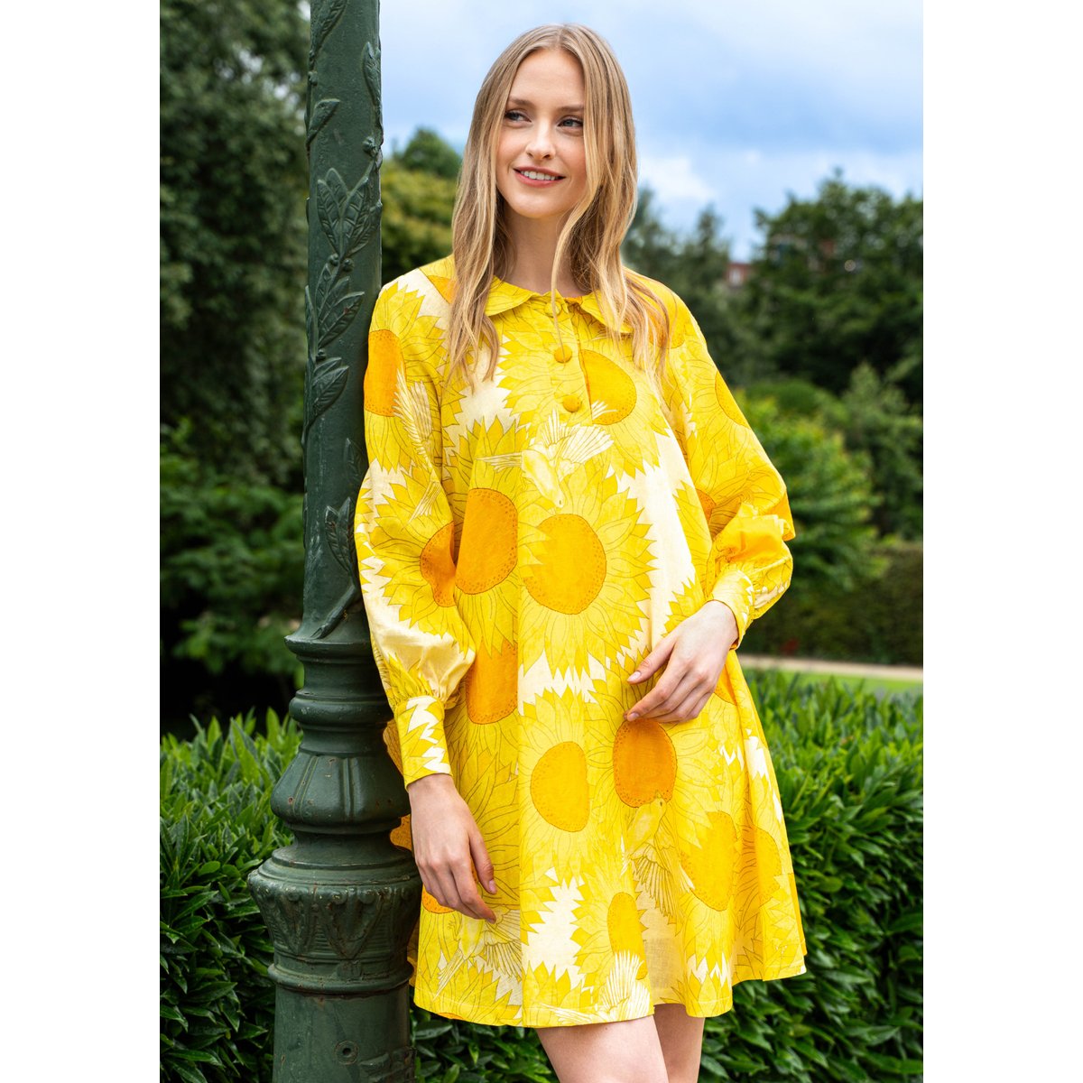 Robe LolaLiza x Pol Vogels jaune soleil, LOLALIZA