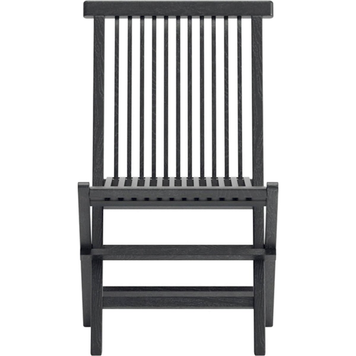 Chaise de jardin pliante en teck KOYOO noir, RECOLLECTION
