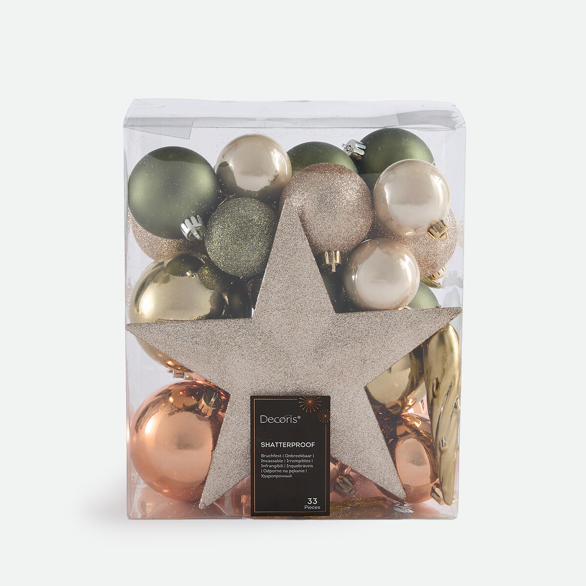 Coffret de 33 boules de Noël, CASPAR multicolore, LA REDOUTE INTERIEURS