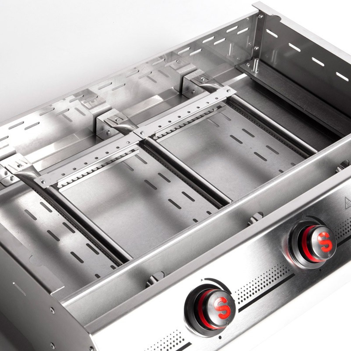 Plancha gaz à poser pour 20 convives gris clair, SOMAGIC