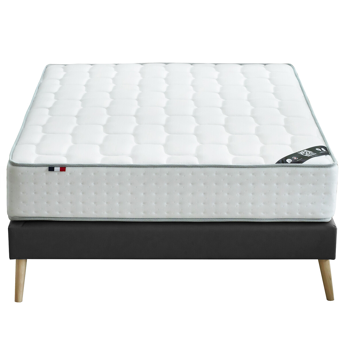Premium matras, 828 veren, 7 zones, stevig, zacht ligcomfort, brandvertragend wit, LA REDOUTE INTERIEURS