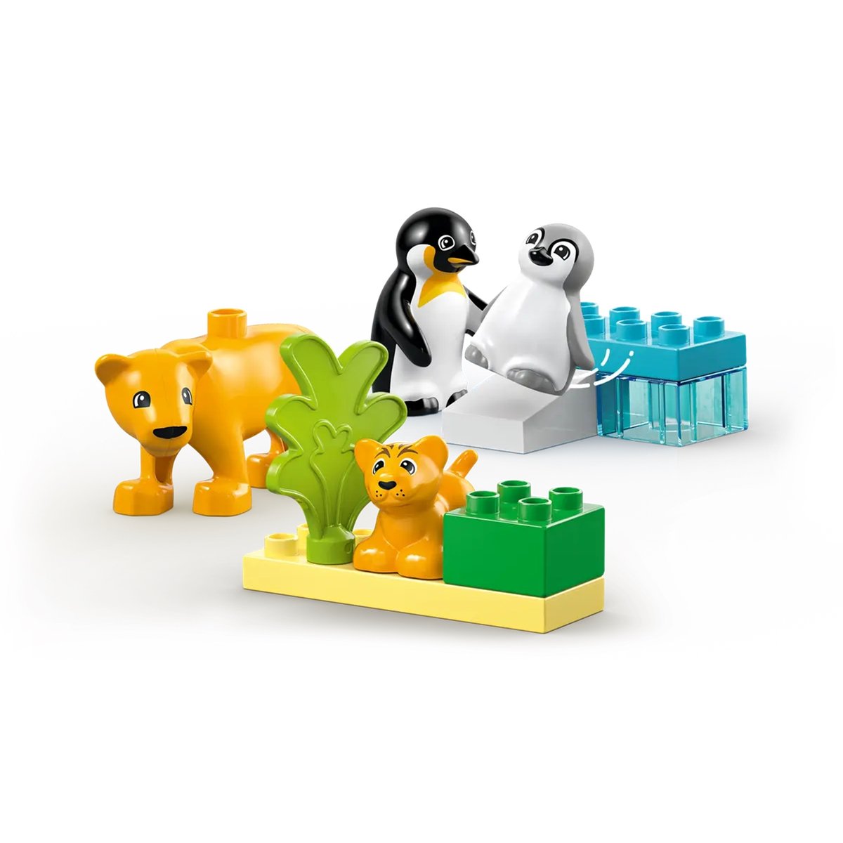 LEGO DUPLO - Familles d'animaux sauvages : pingouins et lions - 10442 multicolore, LEGO