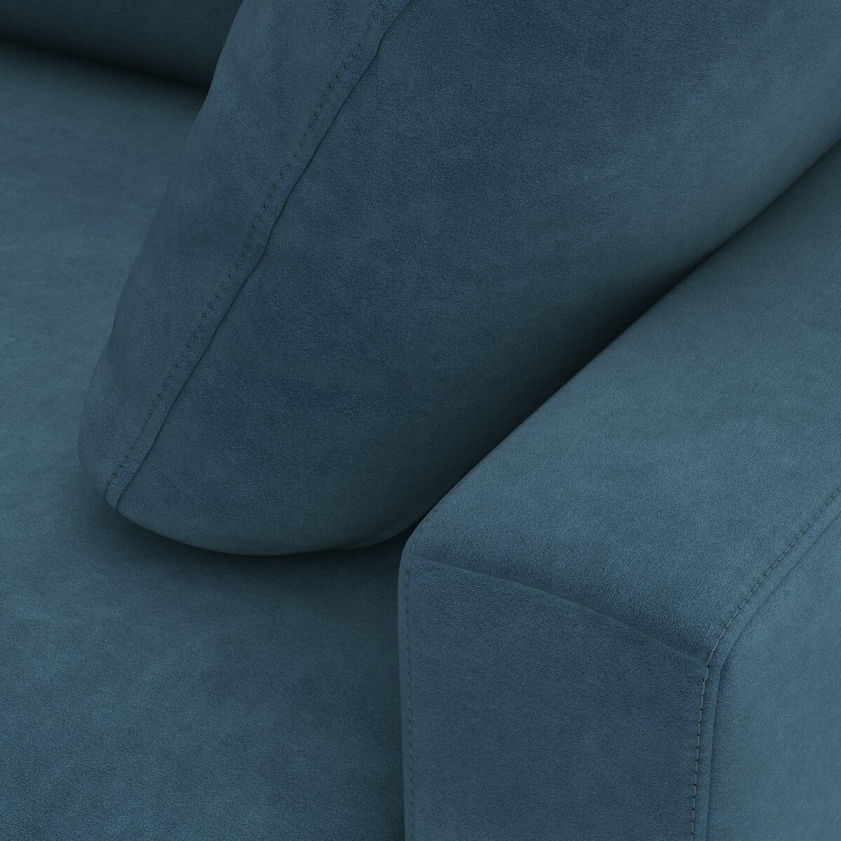 Canapé convertible 2, 3 ou 4 places, en mousse, en velours, TIMOR bleu de prusse, LA REDOUTE INTERIEURS