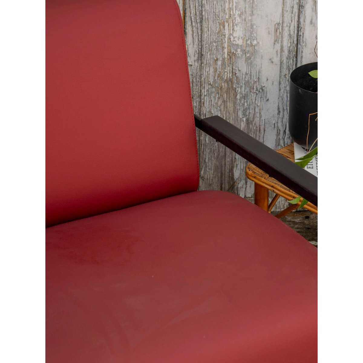 Fauteuil Viccarbe Colubi bordeaux Jakob N°1320 - Bon état bordeaux, DEBONGOUT