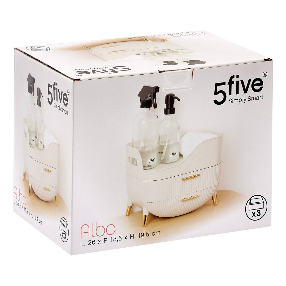 Organiseur de bureau ALBA beige, 5FIVE SIMPLY SMART