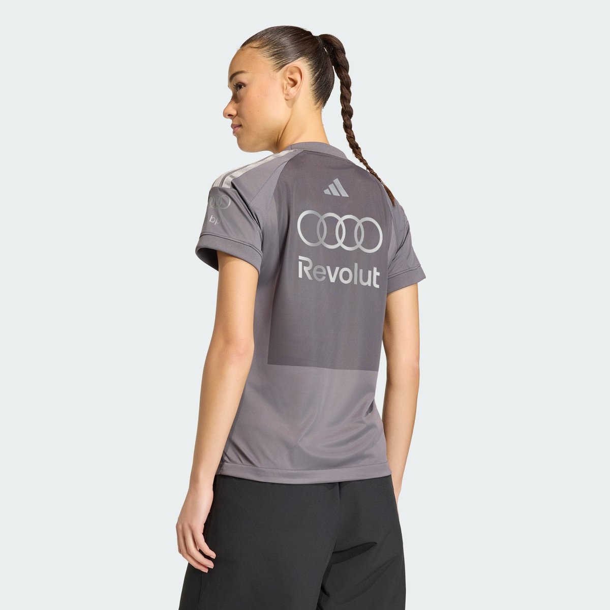Maillot De Pilote À Manches Courtes Réplique De L’équipe Audi Revolut F1 grey strata / iron metallic, adidas Performance