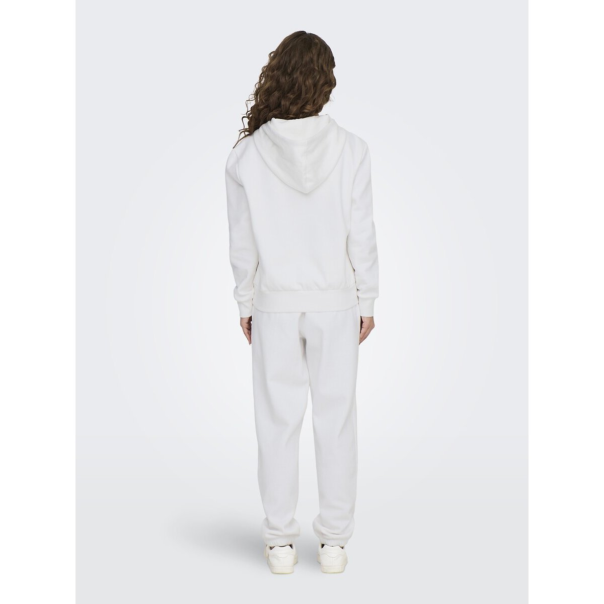 Sweat à capuche, motif cœur blanc, ONLY