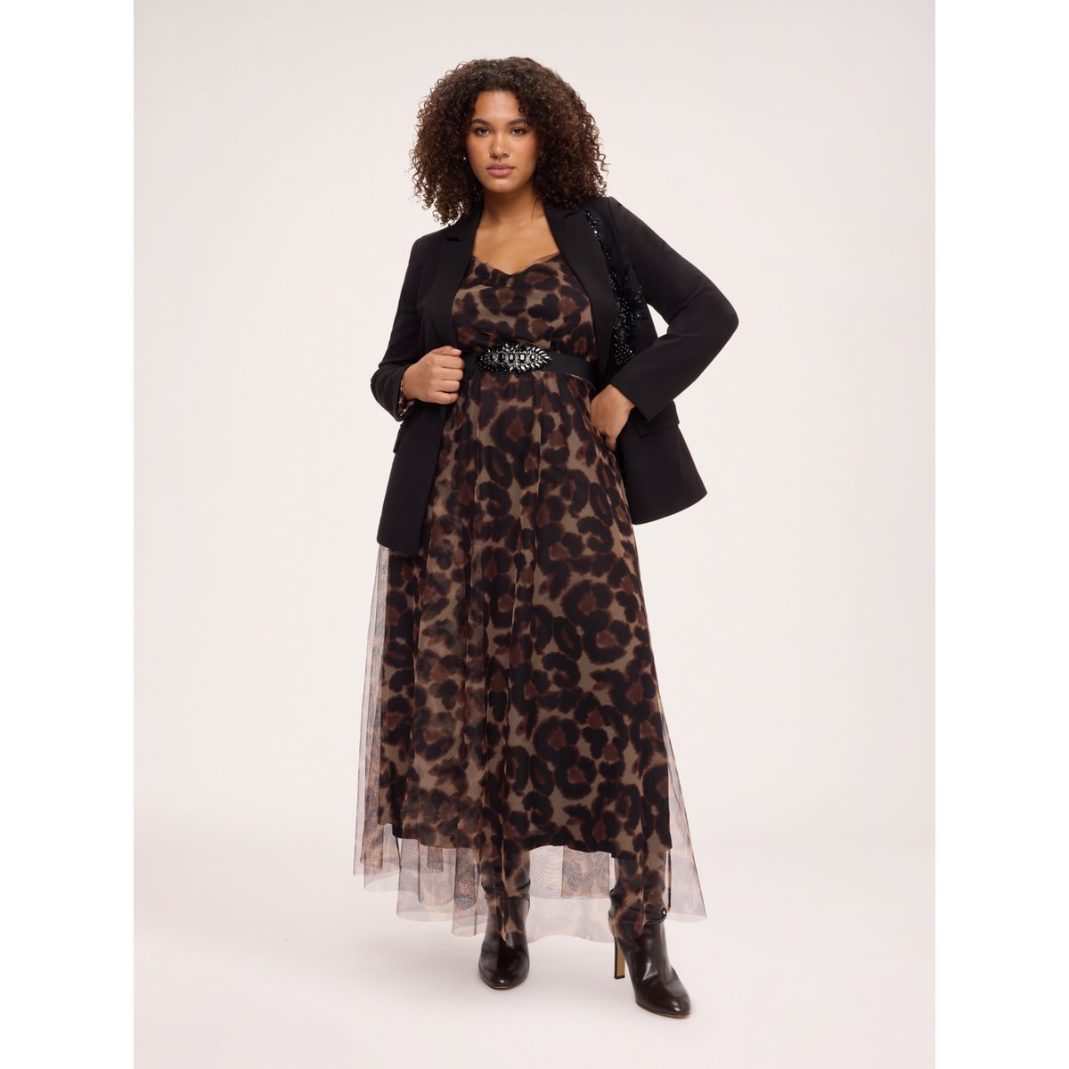 Blazer à paillettes noir, FIORELLA RUBINO