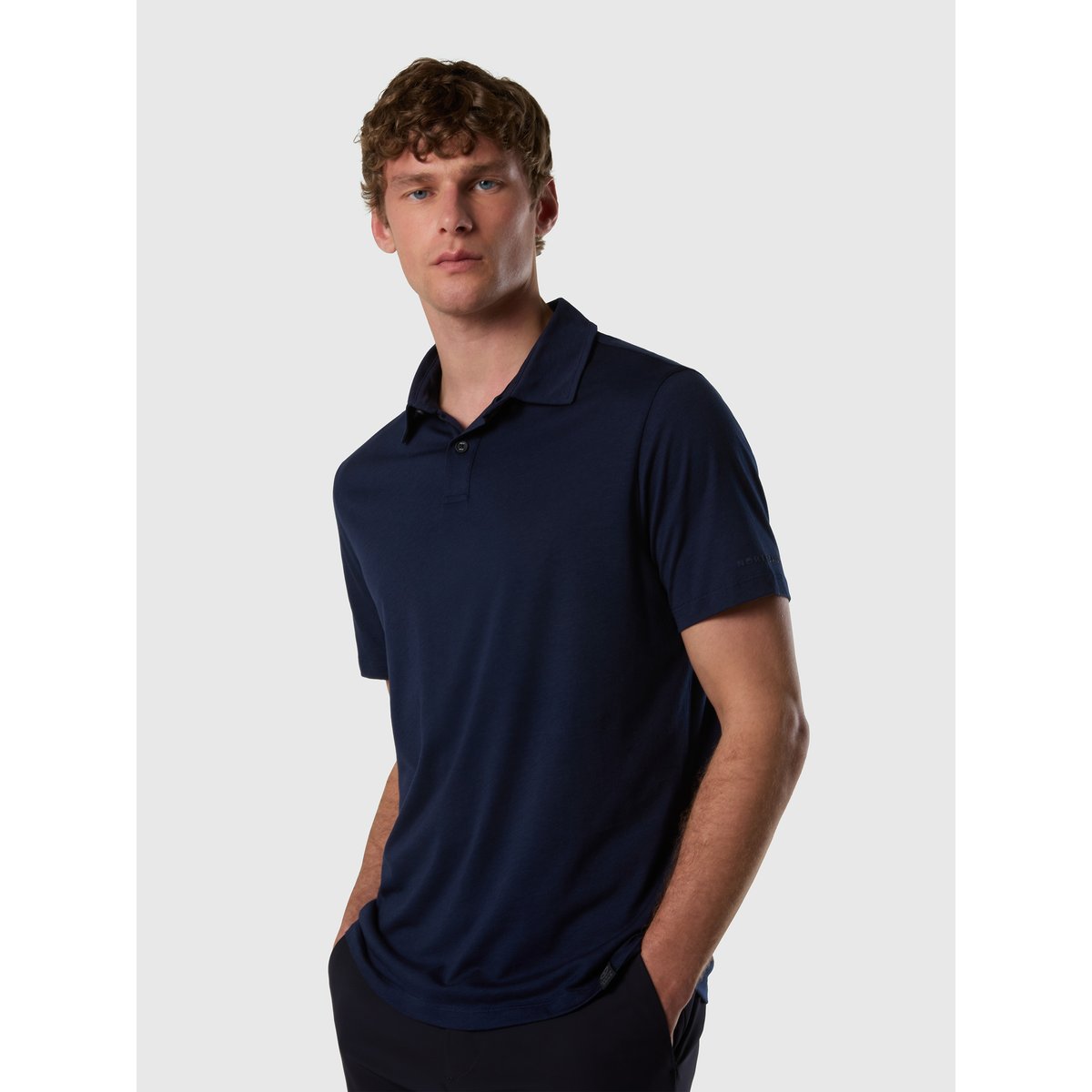 Polo en maillot TENCEL™ bleu marine, NORTH SAILS