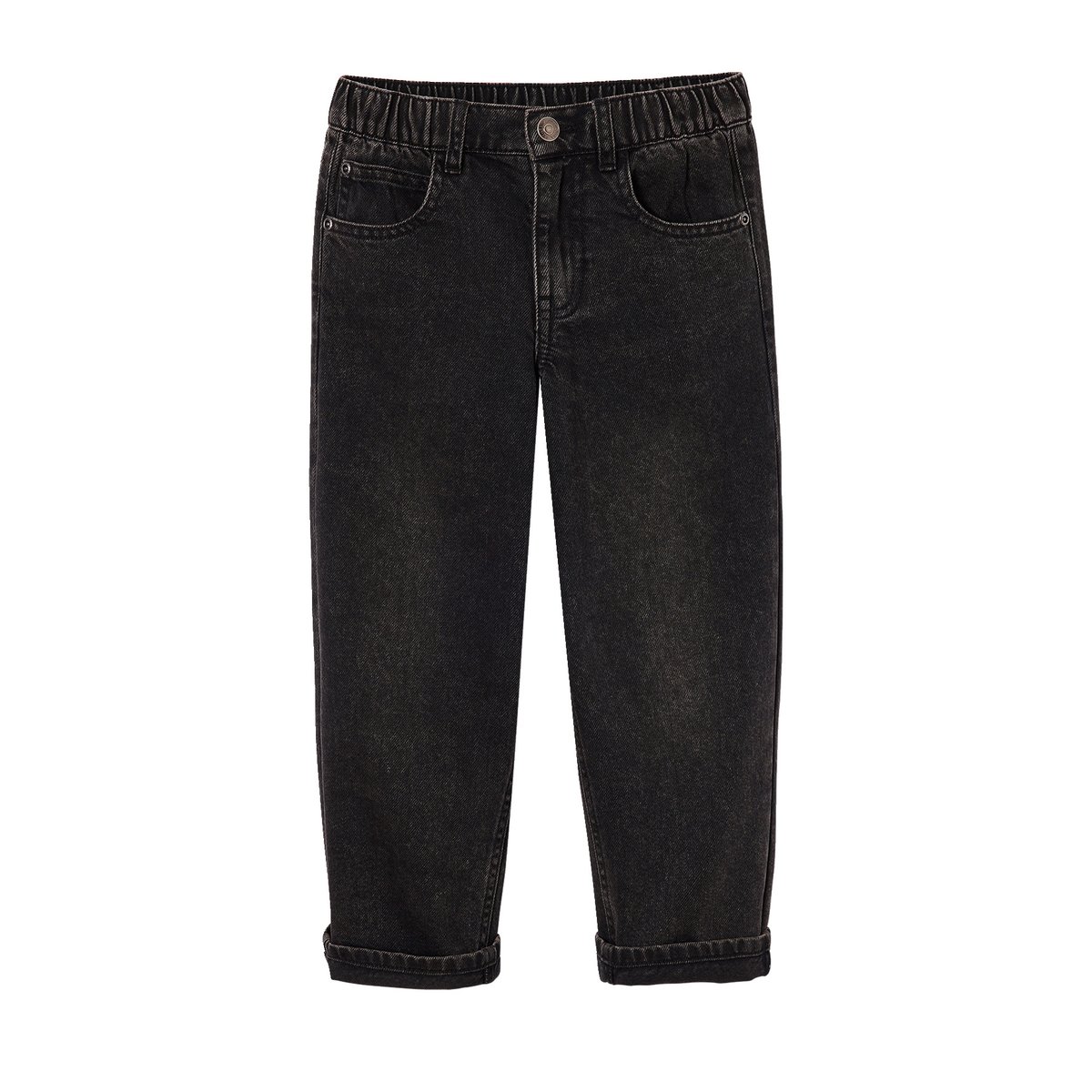 Jean loose morphologie medium noir, VERTBAUDET