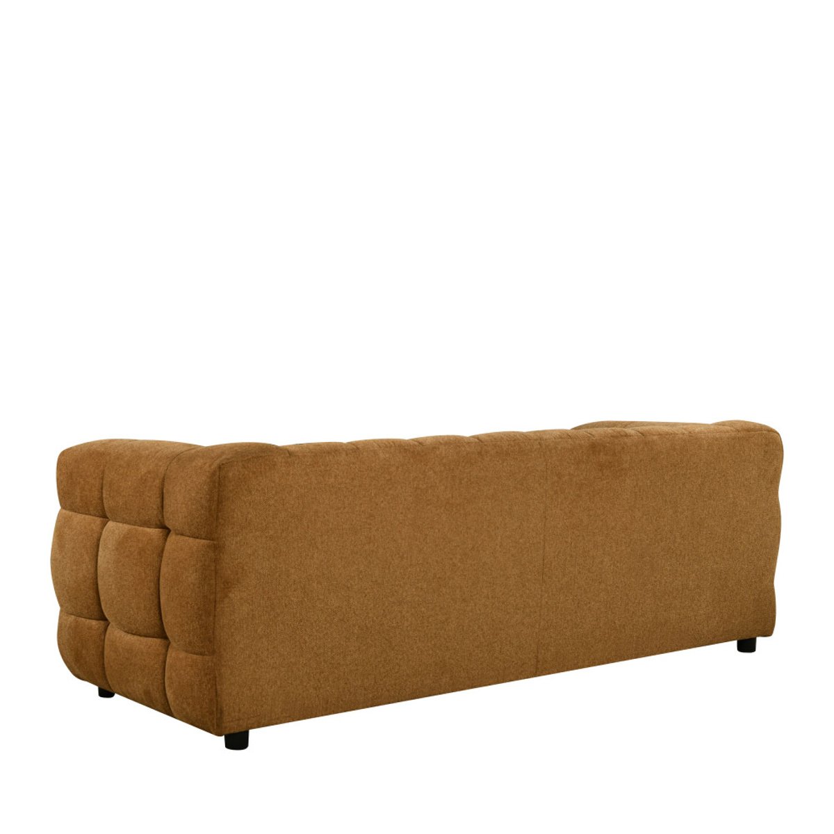 Canapé droit 3 places en tissu- BOLLY bronze, DRAWER