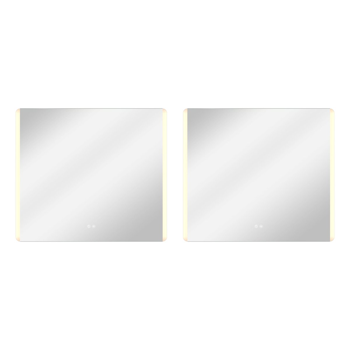Lot de 2 miroirs lumineux LED anti-buée, EASY transparent, SENSEA