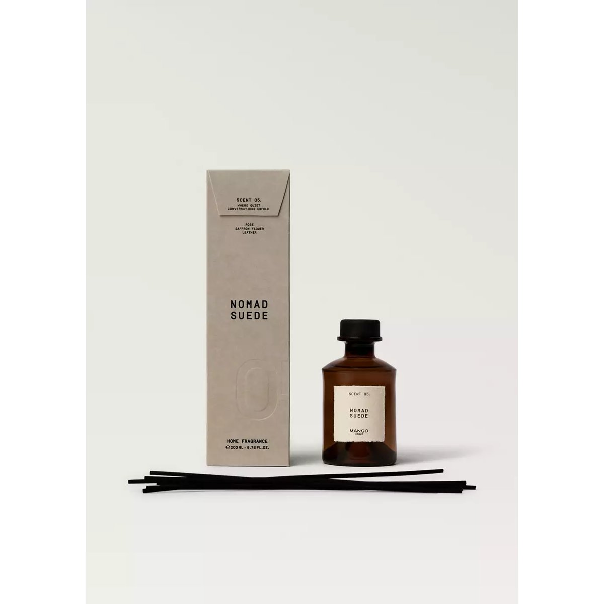 Diffuseur de parfum mikado NOMAD SUEDE 200 ml marron, MANGO HOME