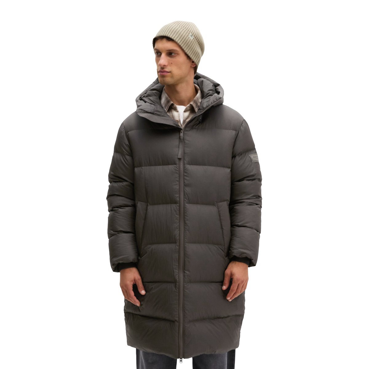 Manteau en duvet coupe regular léger et hydrofuge anthracite, MARC O'POLO
