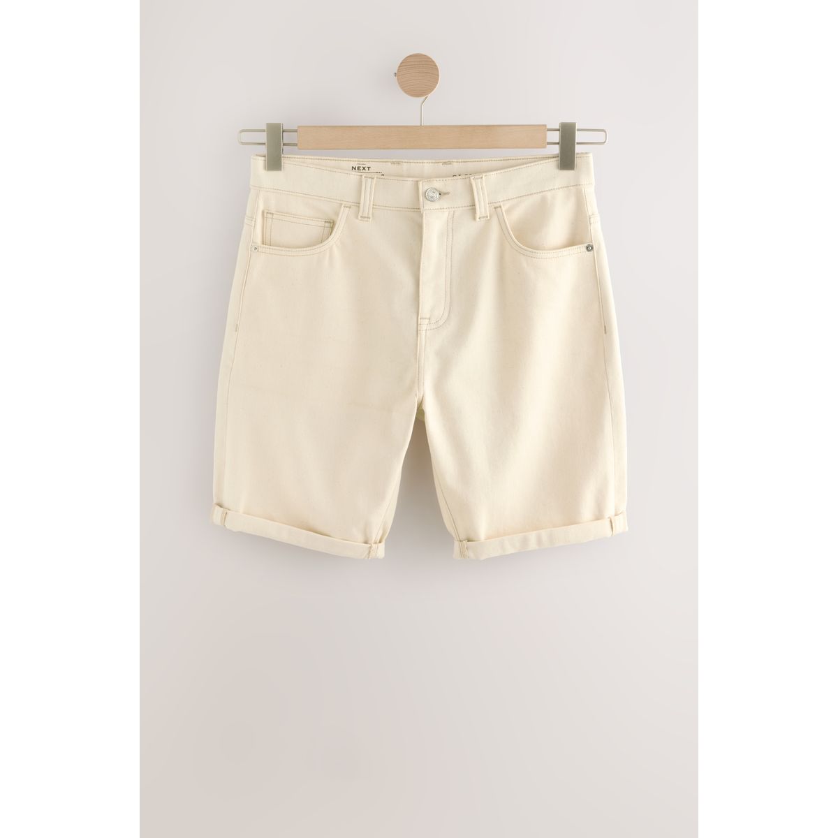Short en jean stretch écru, NEXT