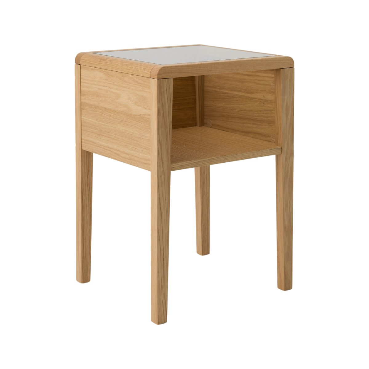 Table de chevet 1 niche - ALMA bois clair, CAMIF