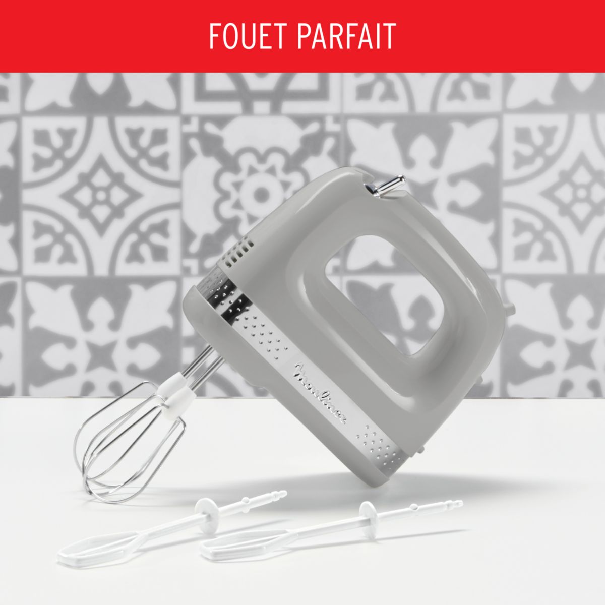 Batteur soleil pepper HM211E10 gris, MOULINEX