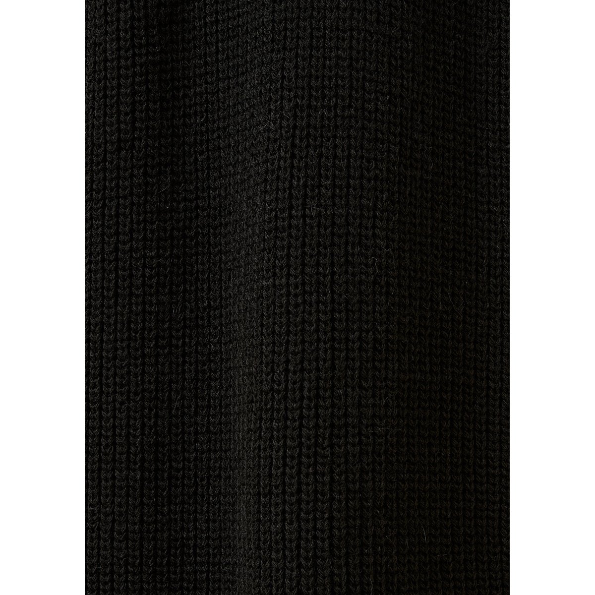 Robe courte en maille col rond noir, LA FEE MARABOUTEE