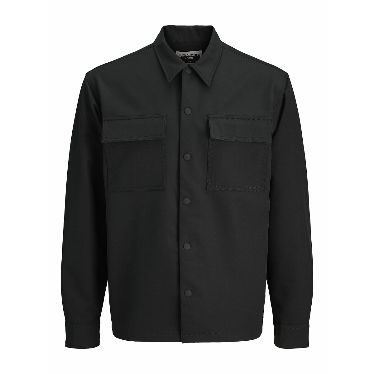 Relaxed fit hemd zwart, JACK & JONES
