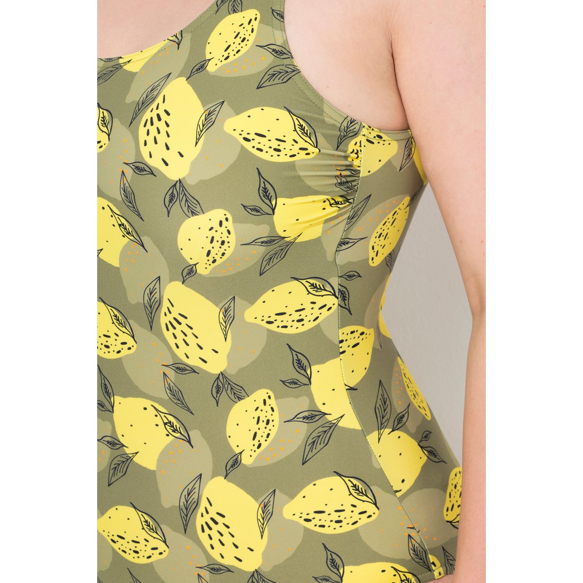 Maillot de bain une pièce. Sans vert kaki, ULLA POPKEN