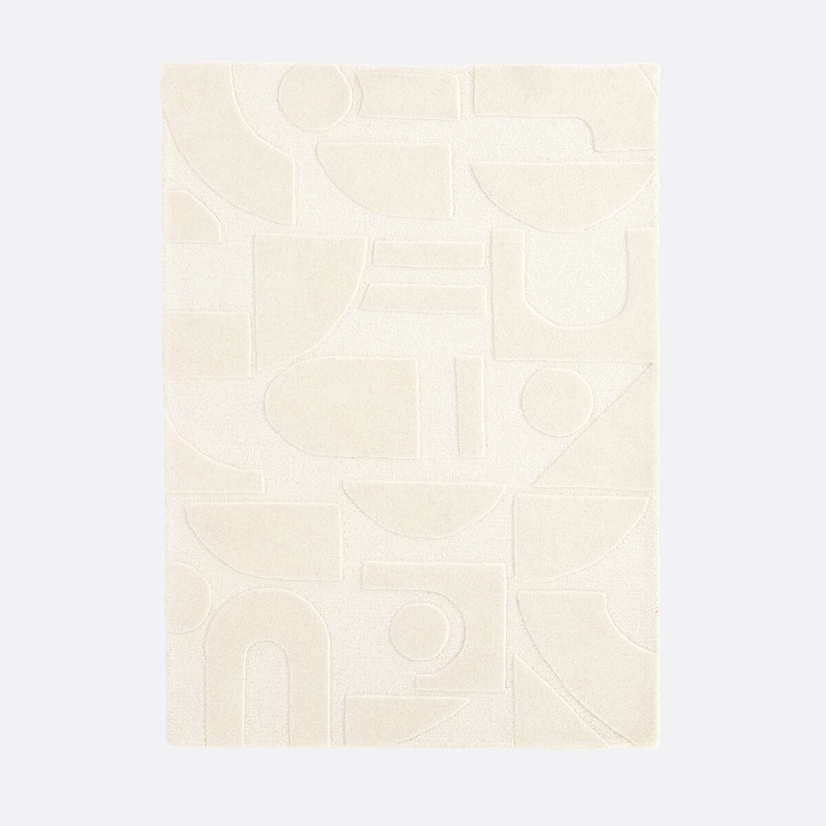 Tapis motifs graphiques 100% laine, Melko ecru, LA REDOUTE INTERIEURS