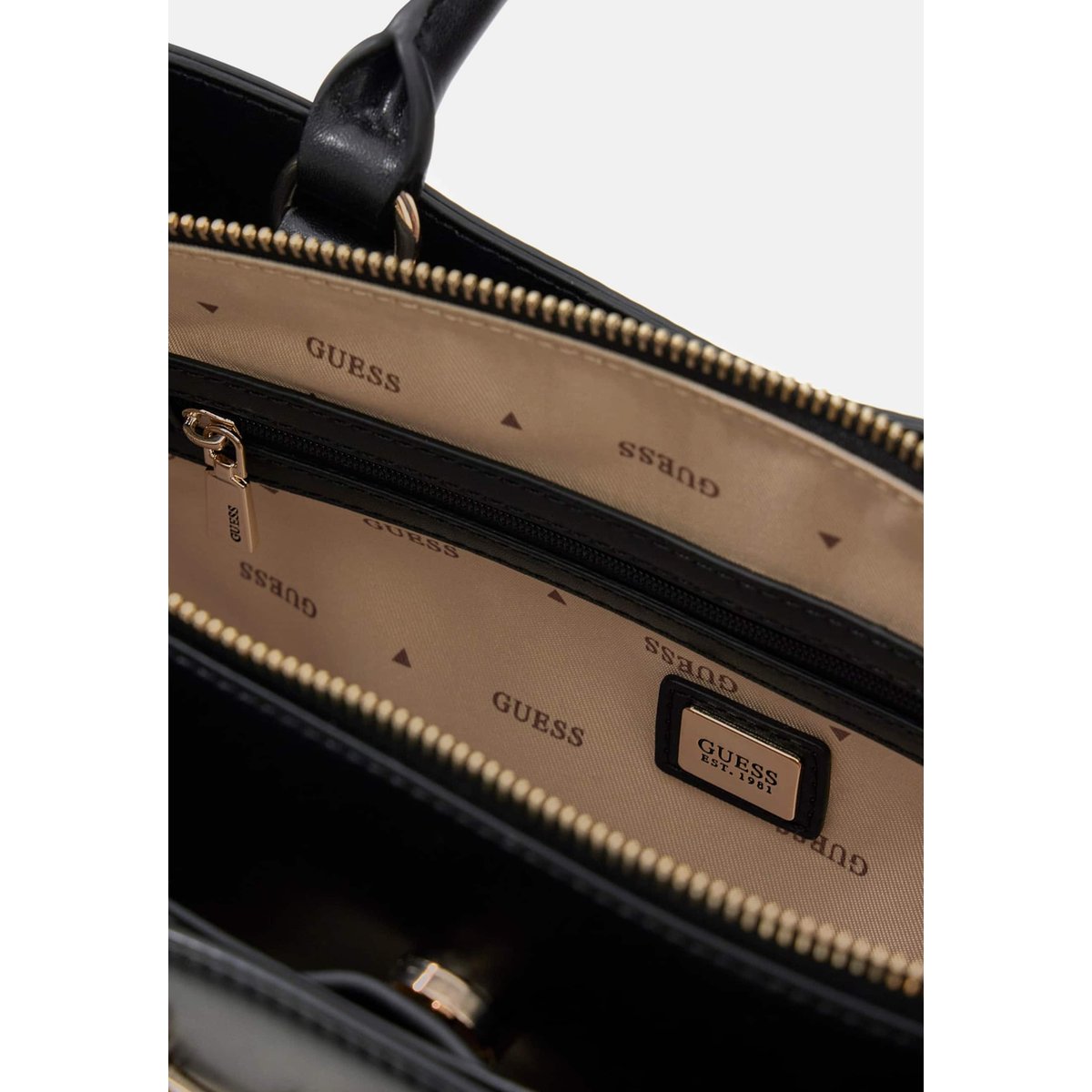 Sac À Main Logo Janie noir, GUESS