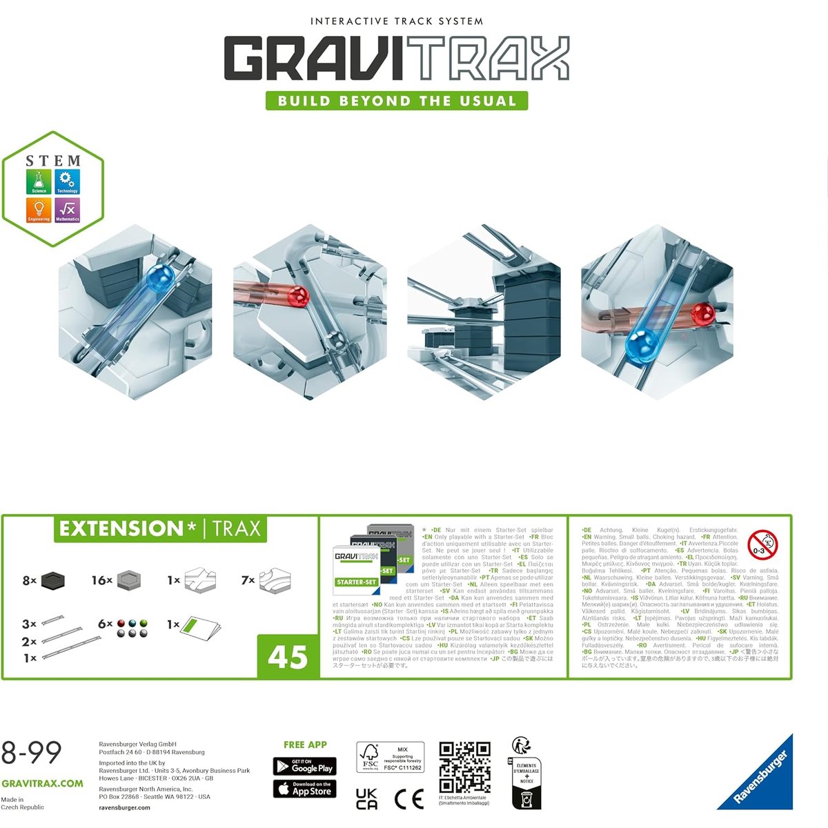 Gravitrax Extension Rails gris, RAVENSBURGER