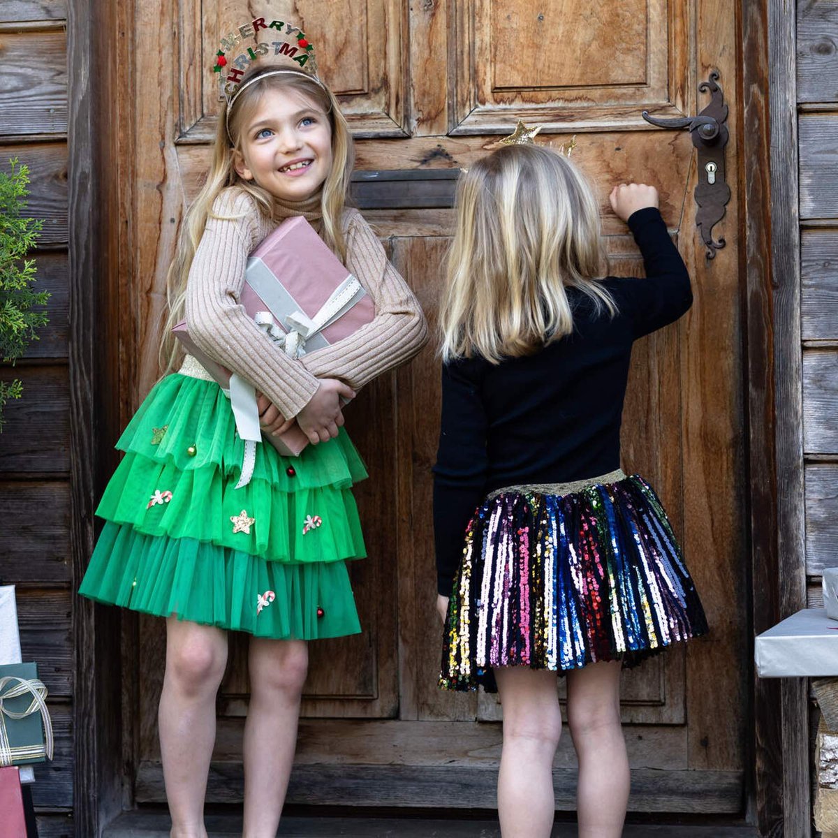 Déguisement enfant jupe tutu noël vert, GREAT PRETENDERS