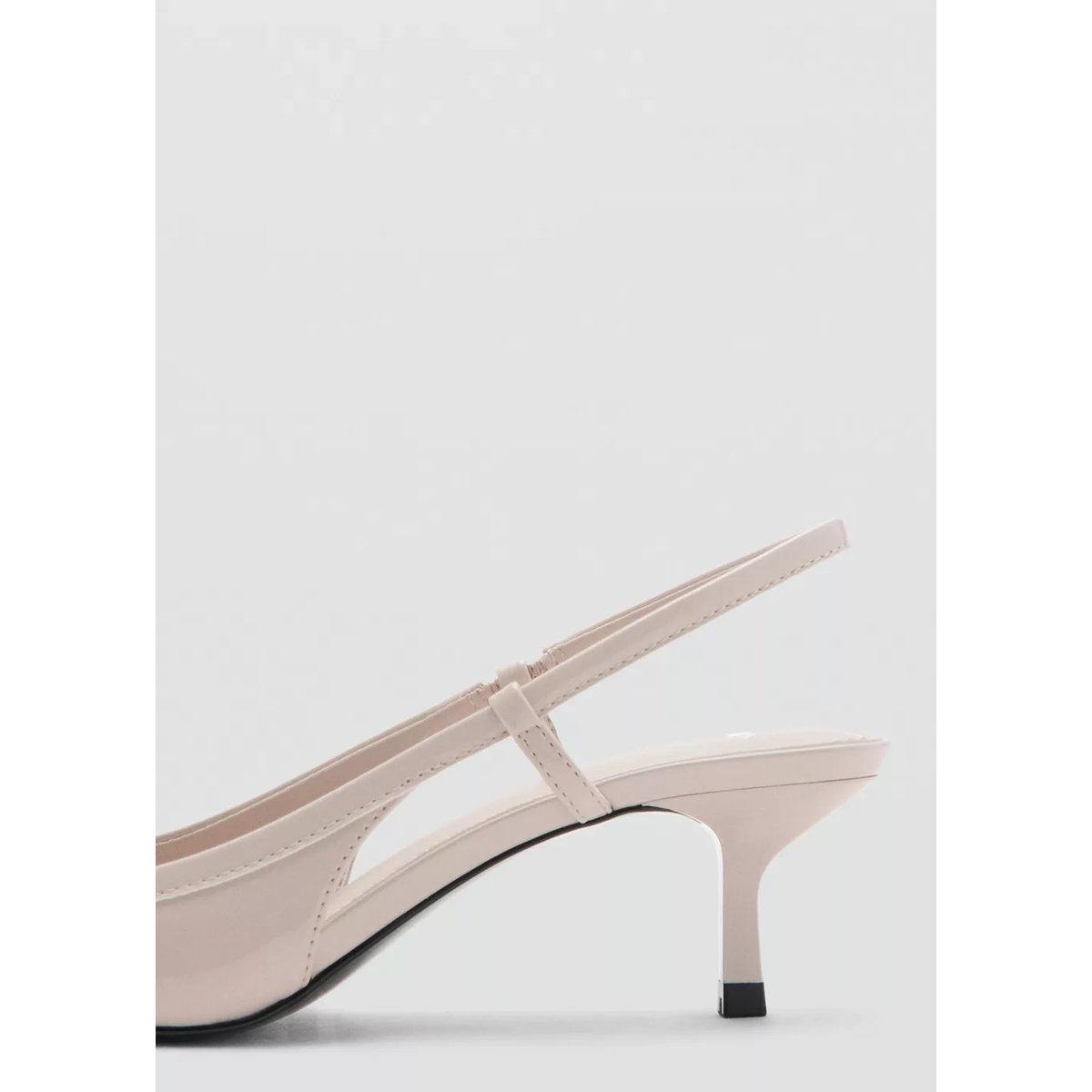 Chaussures talon bout nœud écru, MANGO
