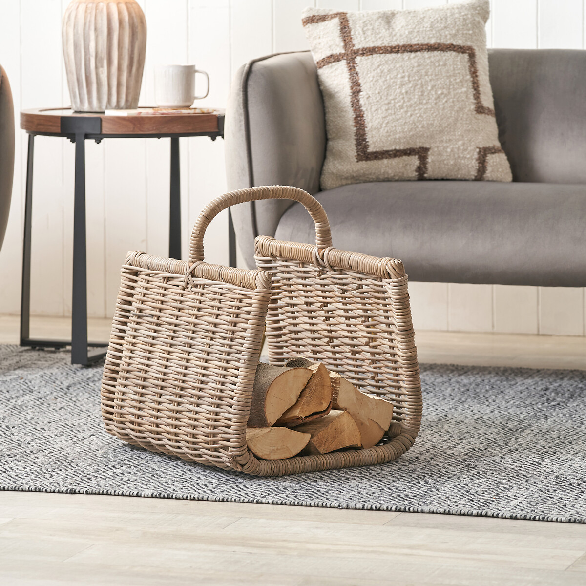 Kubu Trug Basket grey, ÉDITÉ