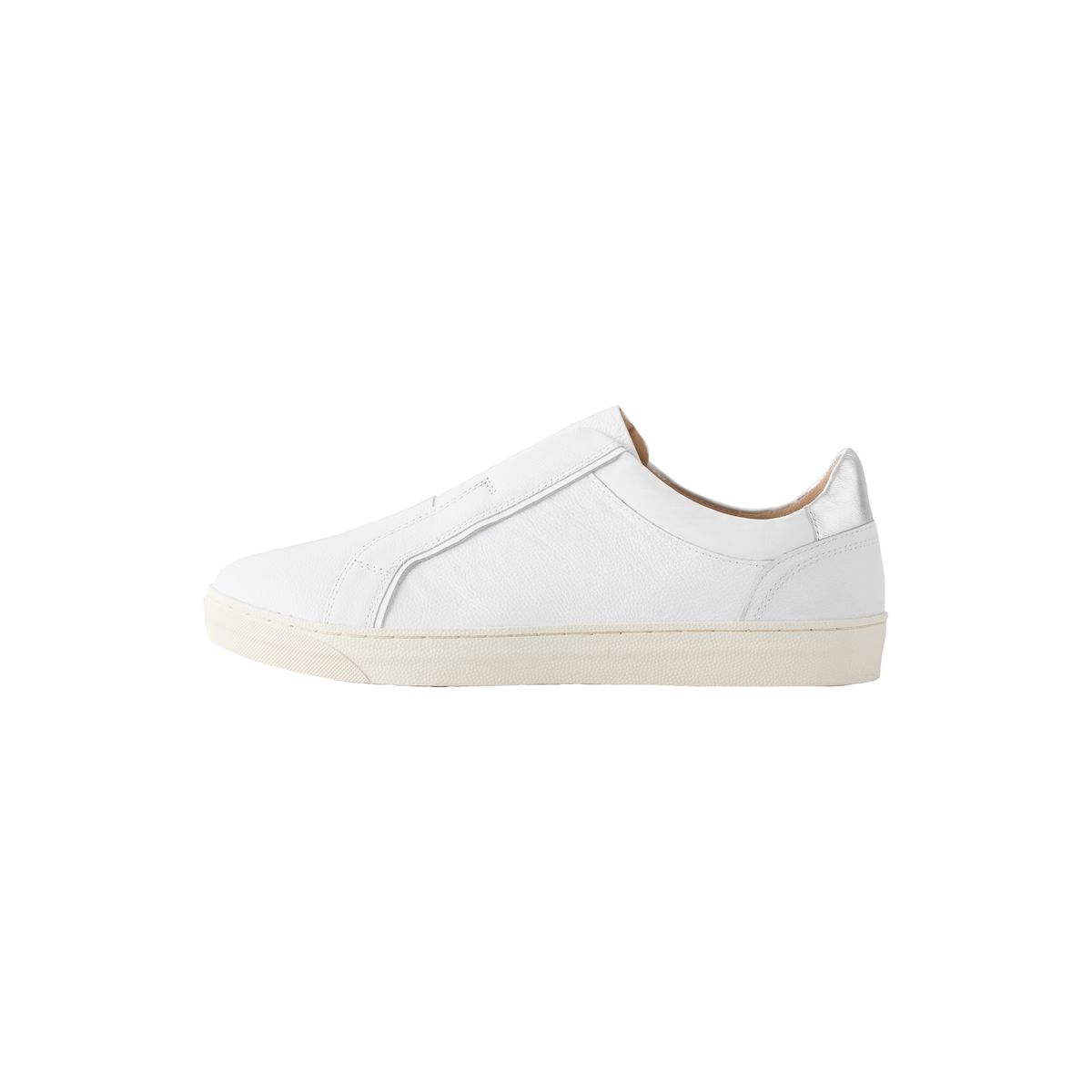 Baskets en cuir à enfiler forever comfort blanc/rose, NEXT