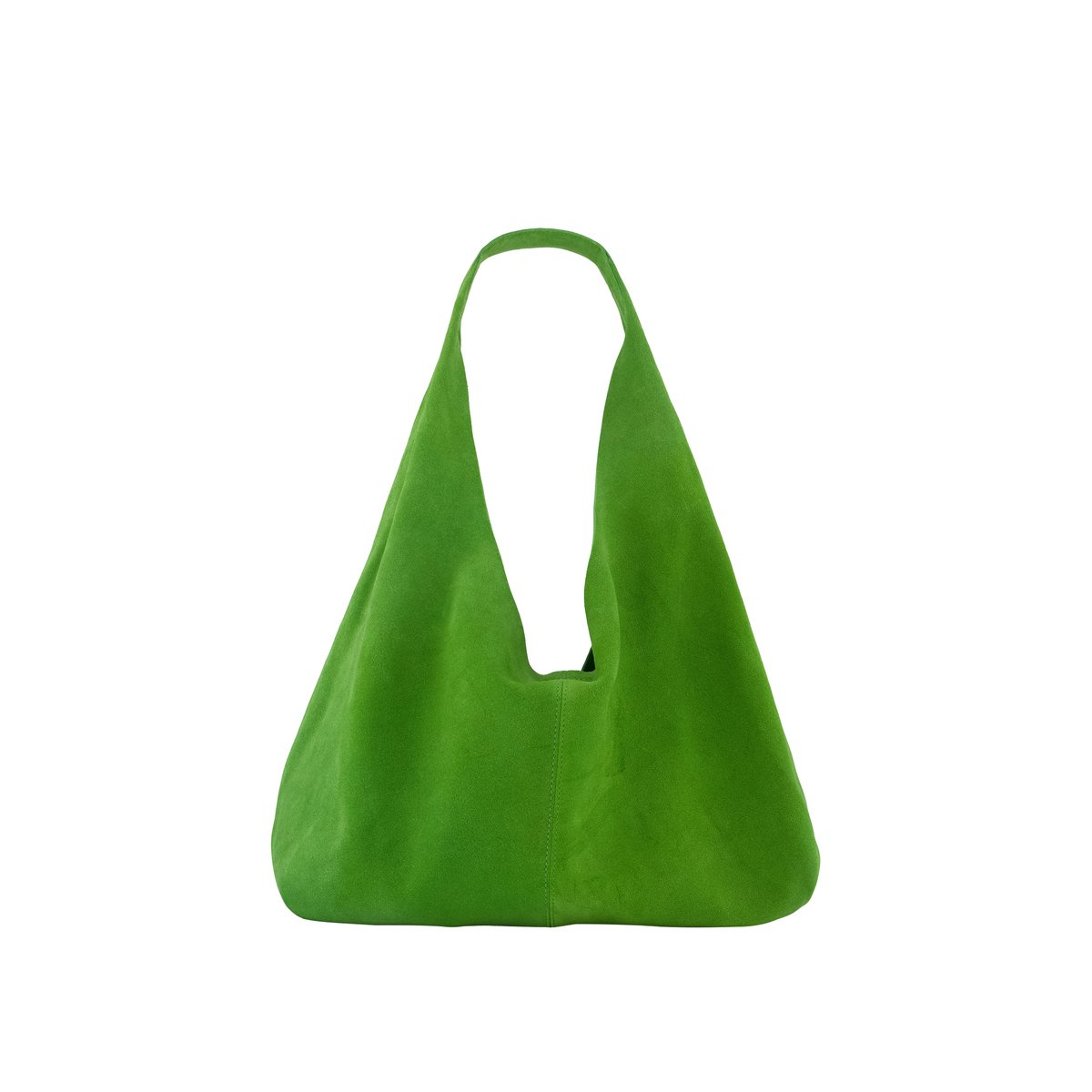 Sac à main cuir velours HOBO vert clair, IKKS