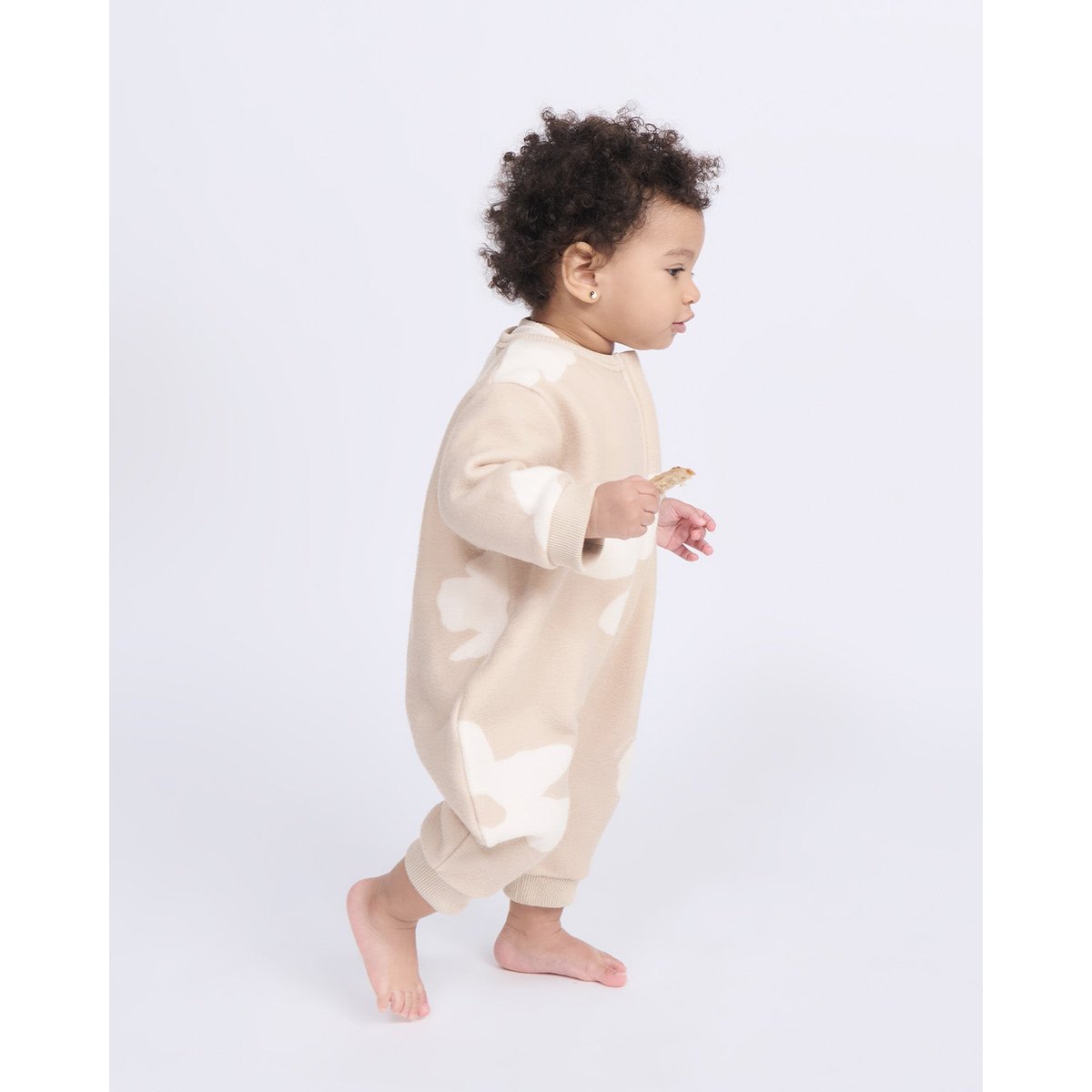 Combinaison imprimé fleuri beige latte, EMOI EMOI