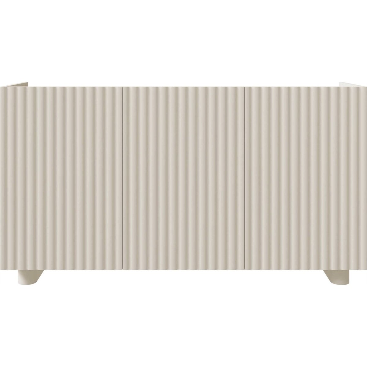 Buffet bas façades rainurées collection FIORRA beige cachemire, RECOLLECTION