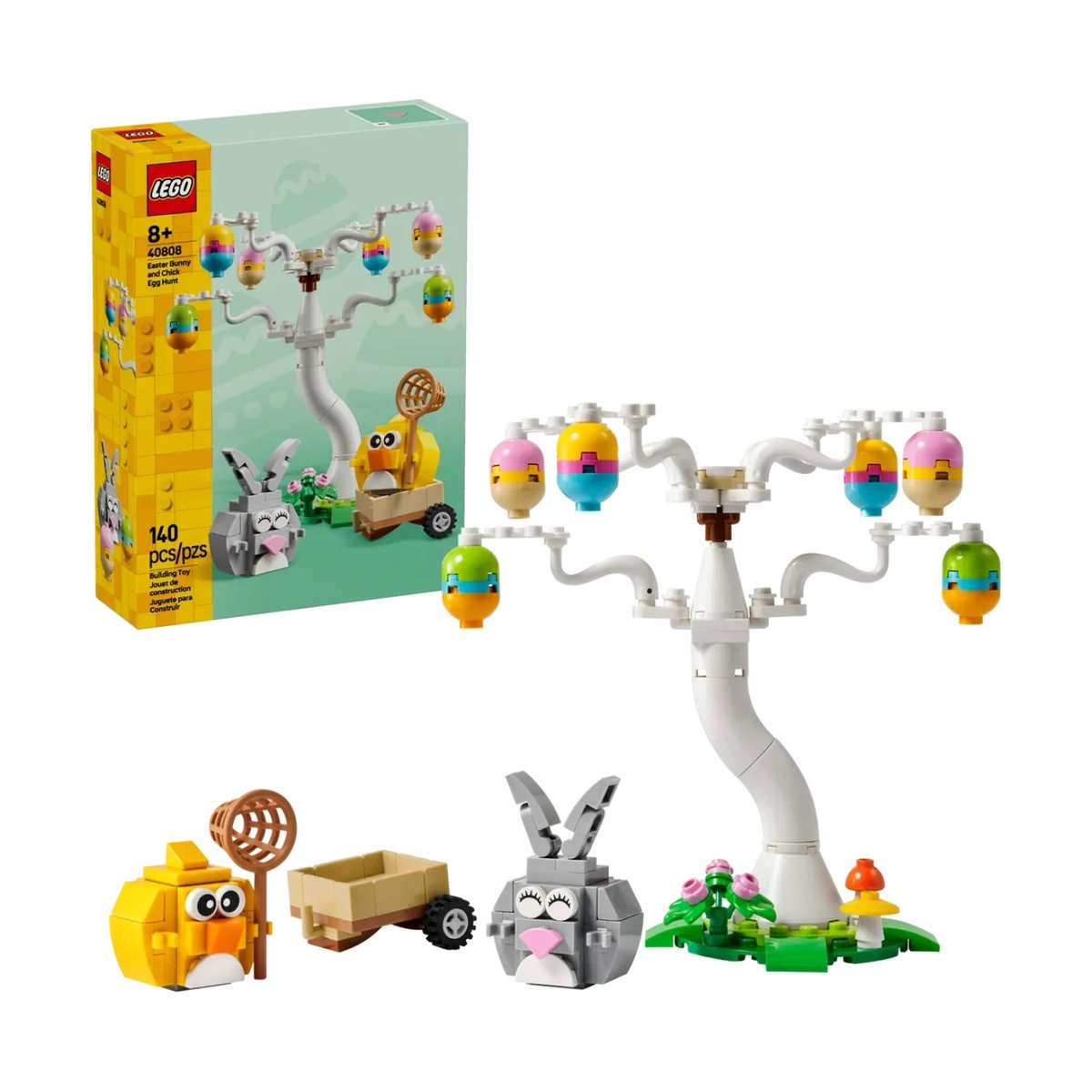 LEGO Saisonnier - Le lapin de Pâques et la chasse aux oeufs - 40808 multicolore, LEGO