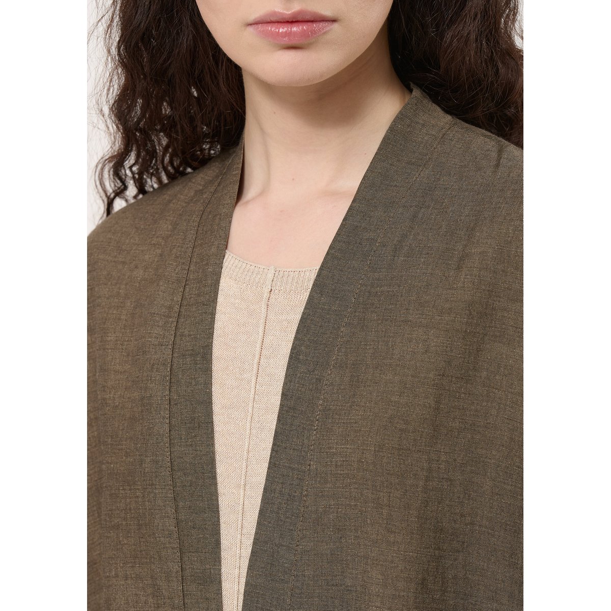 Kimono long oversize moka, HUMILITY