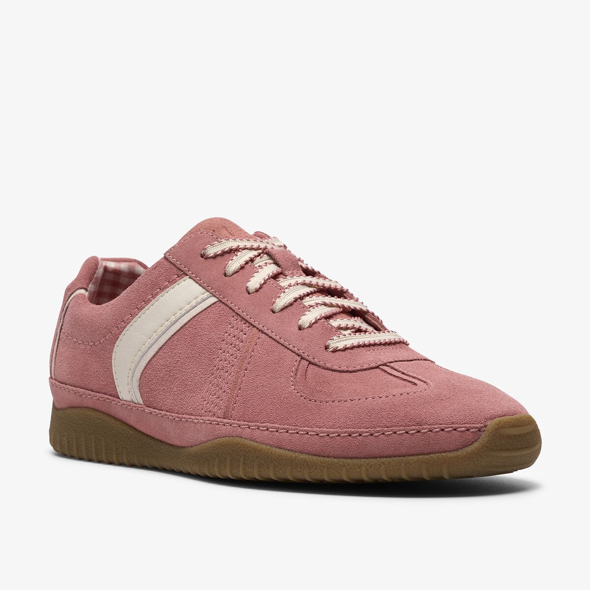 Meridor suède leren sneakers lichtroze, CLARKS
