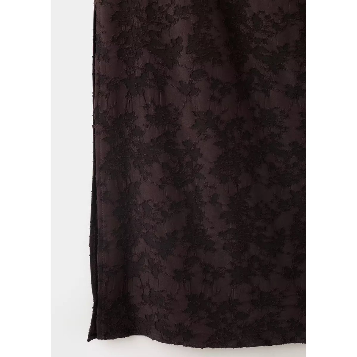Robe asymétrique en dévoré marron, MANGO