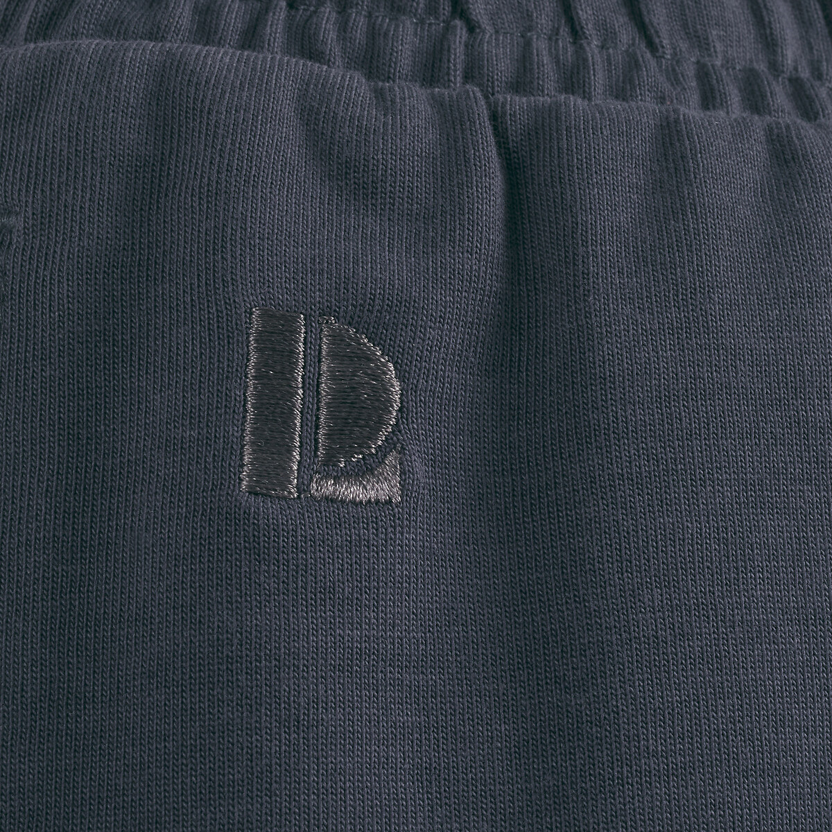 Zware jersey short donkergrijs, LA REDOUTE COLLECTIONS