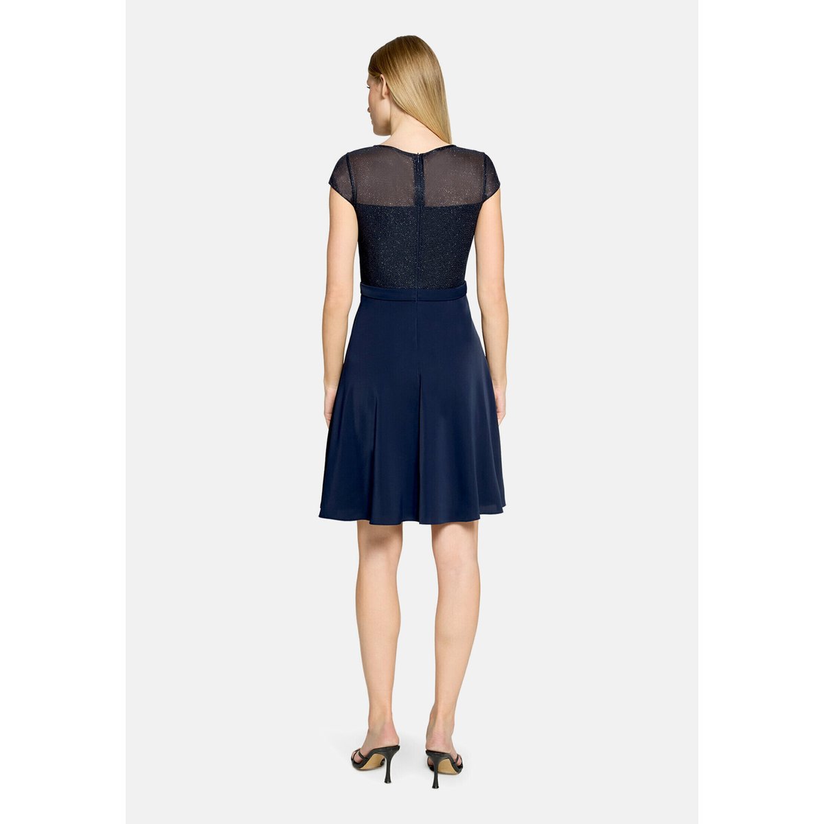 Robe de cocktail manches courtes night sky, VERA MONT