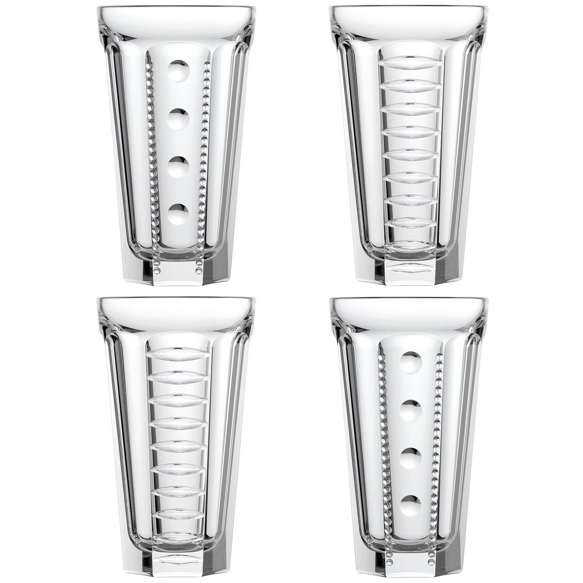 Coffret 4 long drinks 2x2, SAGA transparent, LA ROCHERE