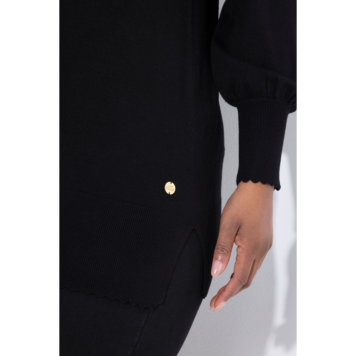 Pull à col montant et manches longues noir, ULLA POPKEN