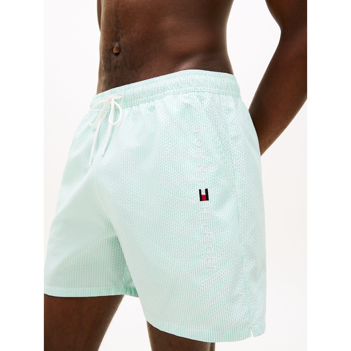 Short de bain mi-long à poche ORIGINAL vert aqua, TOMMY HILFIGER